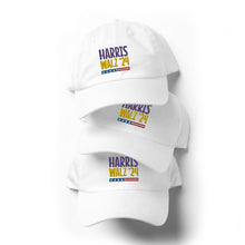 Load image into Gallery viewer, Harris-Walz &#39;24 purple-gold text hat
