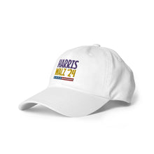 Load image into Gallery viewer, Harris-Walz &#39;24 purple-gold text hat
