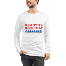 Load image into Gallery viewer, Kick Azzzzz Unisex Long Sleeve Tee
